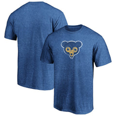 Chicago Cubs Cooperstown Collection Throwback Logo Tri-Blend T-Shirt - MLB