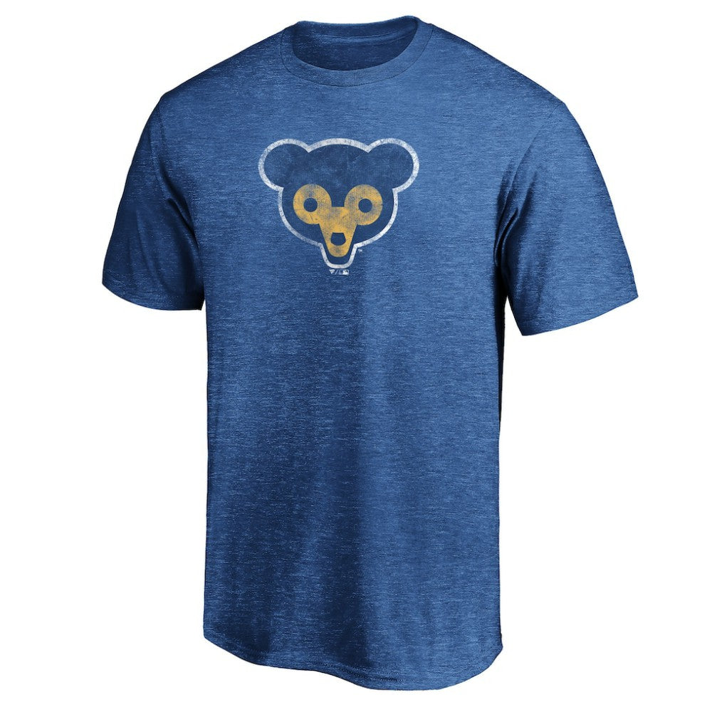 Chicago Cubs Cooperstown Collection Throwback Logo Tri-Blend T-Shirt - MLB