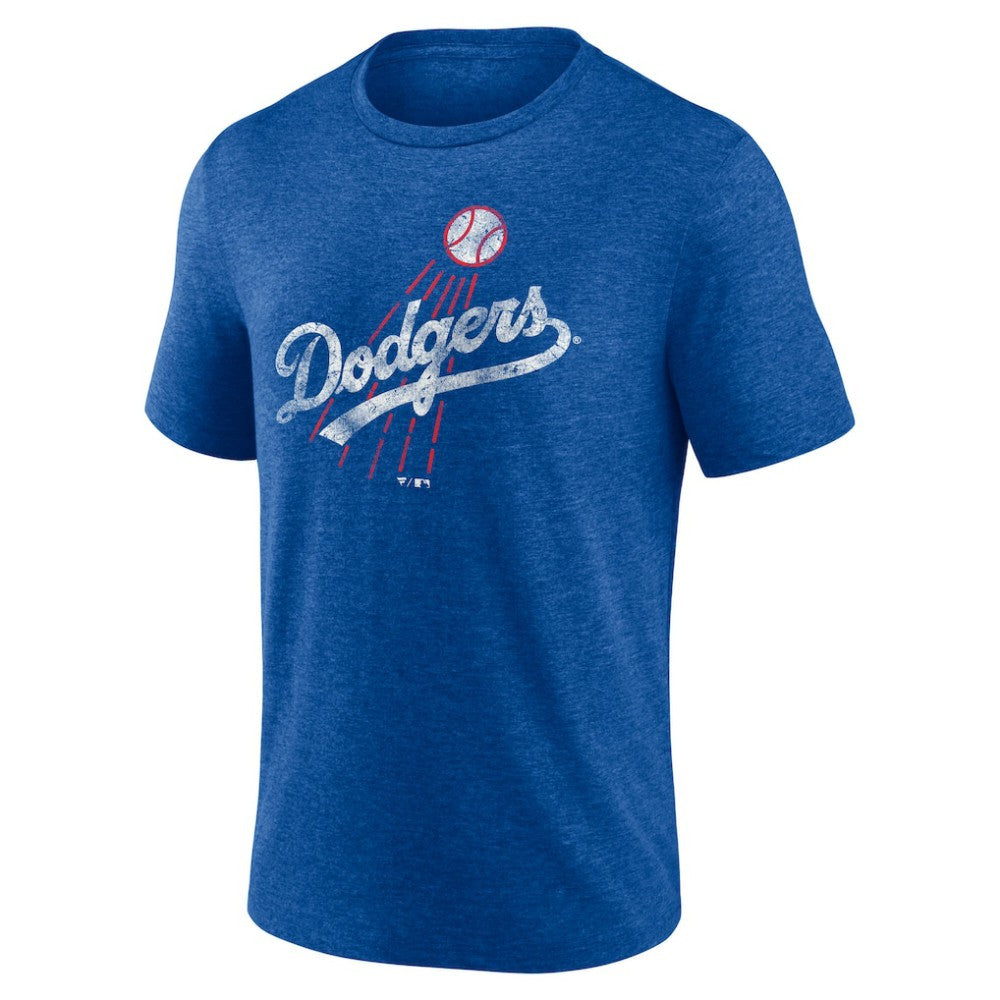 Los Angeles Dodgers Cooperstown Collection Throwback Logo Tri-Blend T-Shirt - MLB