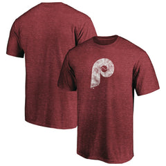 Philadelphia Phillies Cooperstown Collection Throwback Logo Tri-Blend T-Shirt - MLB