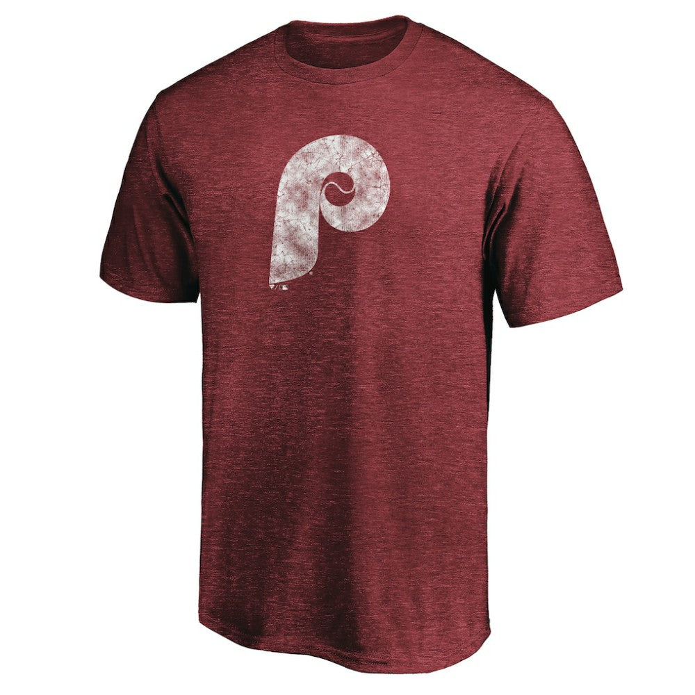 Philadelphia Phillies Cooperstown Collection Throwback Logo Tri-Blend T-Shirt - MLB