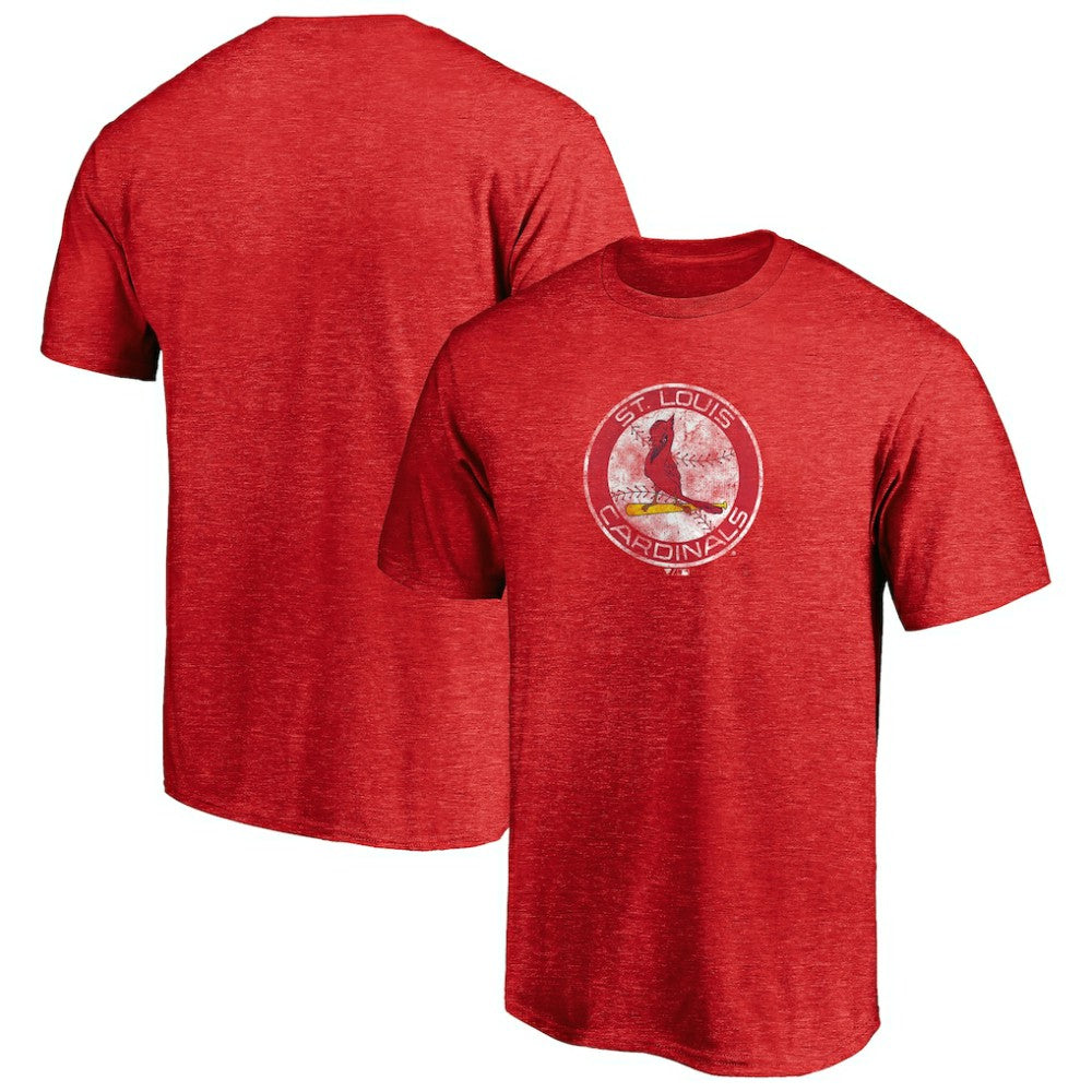 St. Louis Cardinals Cooperstown Collection Throwback Logo Tri-Blend T-Shirt - MLB