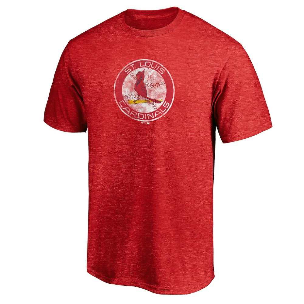 St. Louis Cardinals Cooperstown Collection Throwback Logo Tri-Blend T-Shirt - MLB