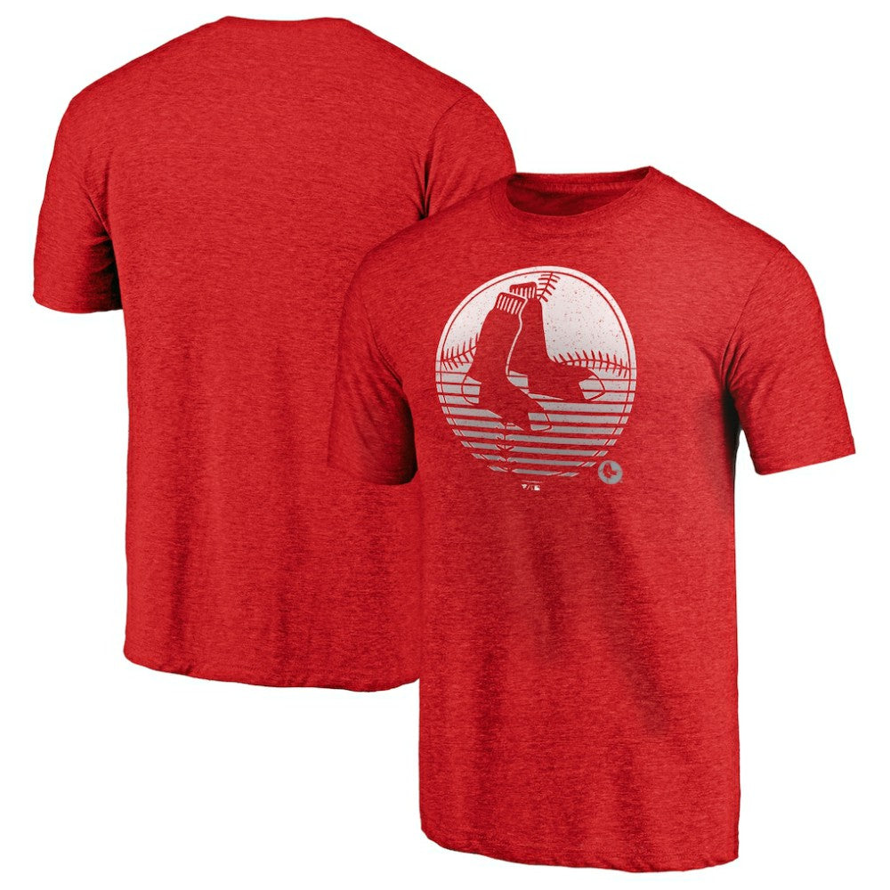 Boston Red Sox Cooperstown Collection Logo Tri-Blend T-Shirt - MLB