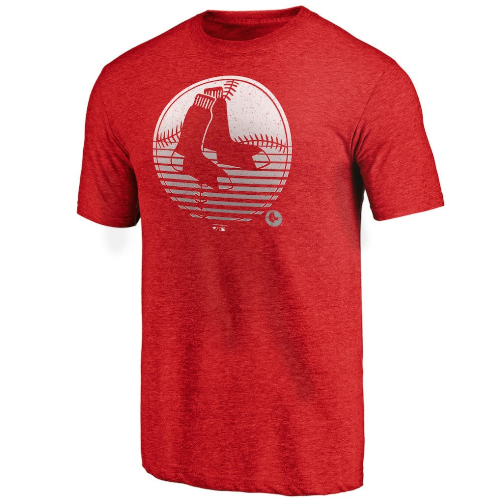 Boston Red Sox Cooperstown Collection Logo Tri-Blend T-Shirt - MLB