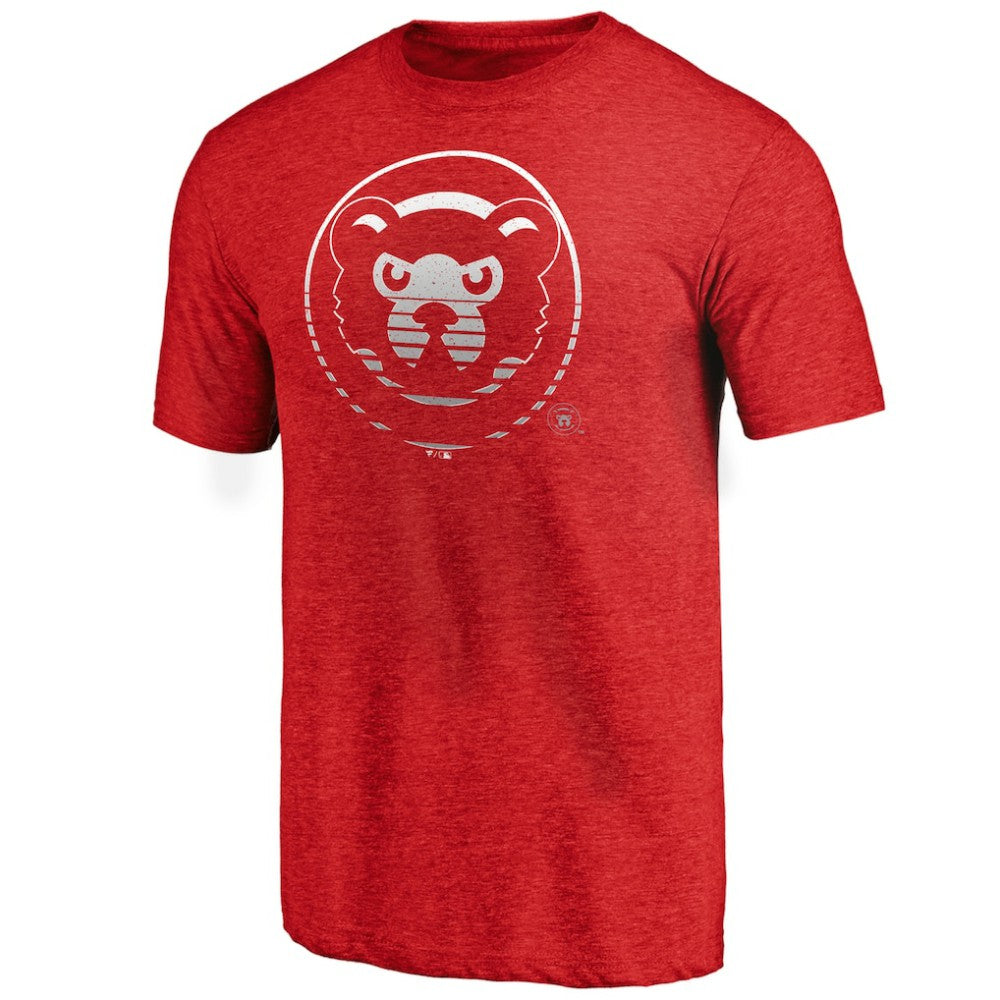 Chicago Cubs Cooperstown Collection Logo Tri-Blend T-Shirt - MLB