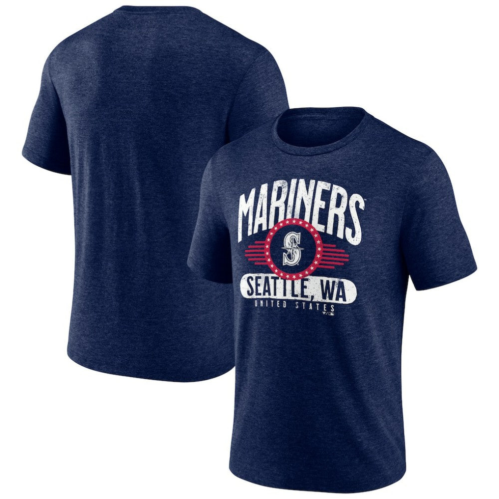 Seattle Mariners Badge of Honor Tri-Blend T-Shirt - MLB