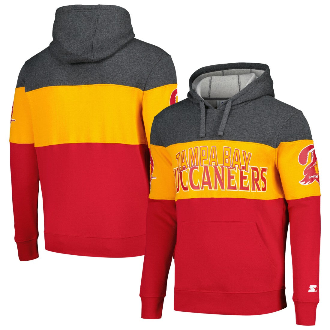 Tampa Bay Buccaneers Starter Extreme Pullover Hoodie Red/Orange | NFL