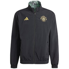Manchester United x Stone Roses Originals 2023/24 Reversible Anthem Full-Zip Jacket Black | Adidas