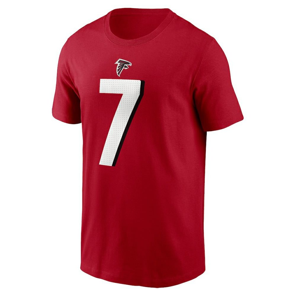 Bijan Robinson Atlanta Falcons Player Name & Number T-Shirt Red | Nike for Sale