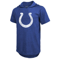 Anthony Richardson Indianapolis Colts Majestic Threads Player Name & Number Tri-Blend Slim Fit Hoodie T-Shirt Royal | NFL