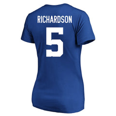 Anthony Richardson Indianapolis Colts Women's Plus Size Fair Catch Name & Number Scoop Neck T-Shirt Royal | NFL