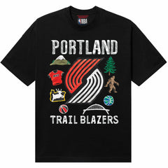 Portland Trail Blazers NBA x MARKET Unisex Claymation T-Shirt Black - NBA
