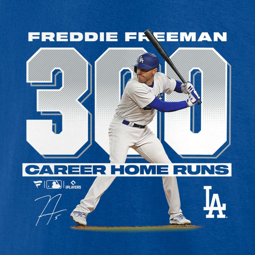 Freddie Freeman Los Angeles Dodgers Fanatics 300 Career Home Runs T-Shirt - MLB