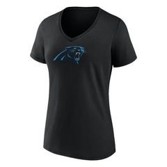 Bryce Young Carolina Panthers Women's Icon Name & Number V-Neck T-Shirt Black | Fanatics