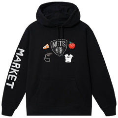Brooklyn Nets NBA x MARKET Unisex Claymation Pullover Hoodie Black - NBA