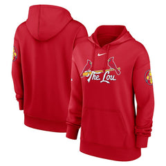 St. Louis Cardinals Nike Women's 2024 City Connect Authentic Collection Practice Performance Pullover Hoodie - MLB