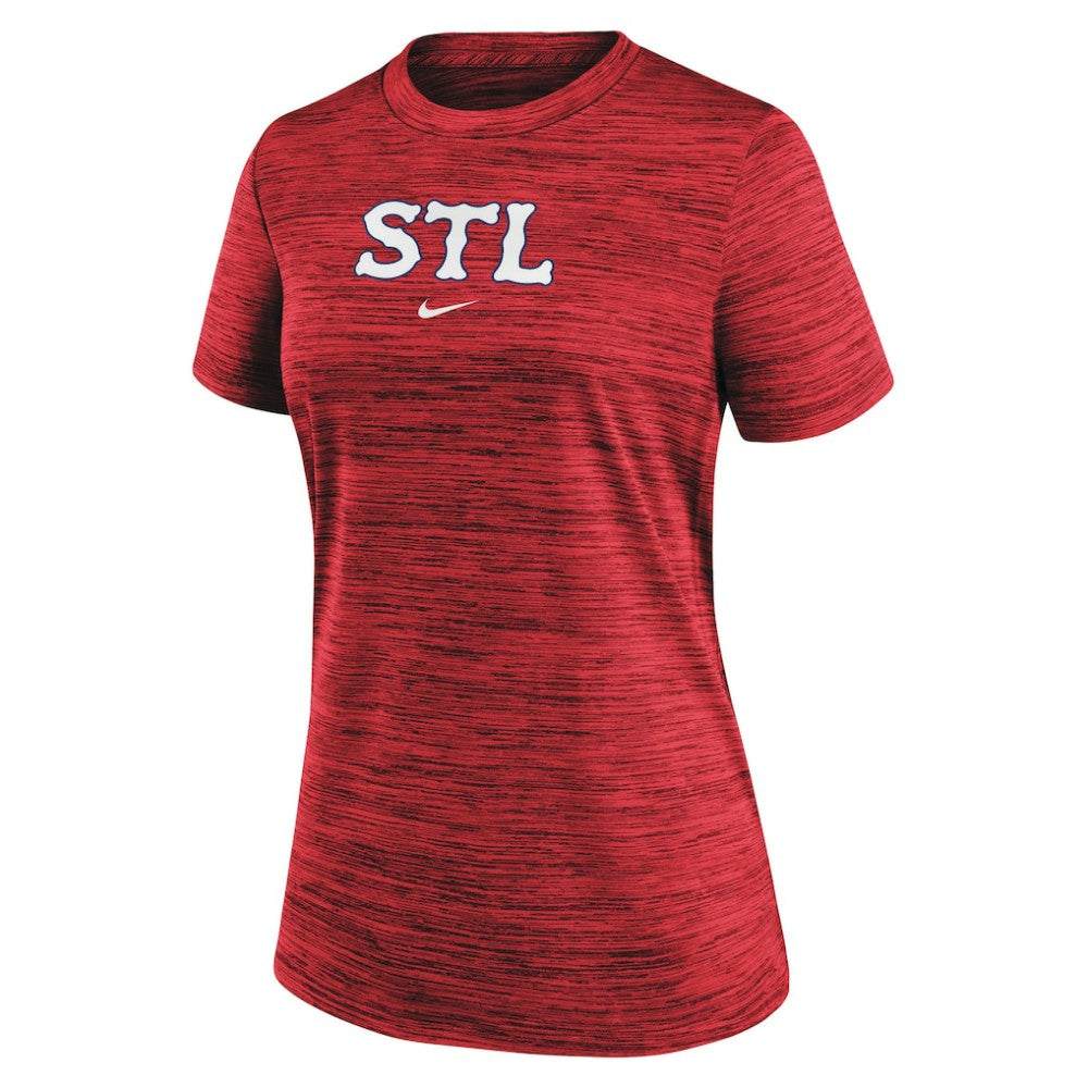 St. Louis Cardinals Nike Women's 2024 City Connect Authentic Collection Practice Velocity T-Shirt - MLB