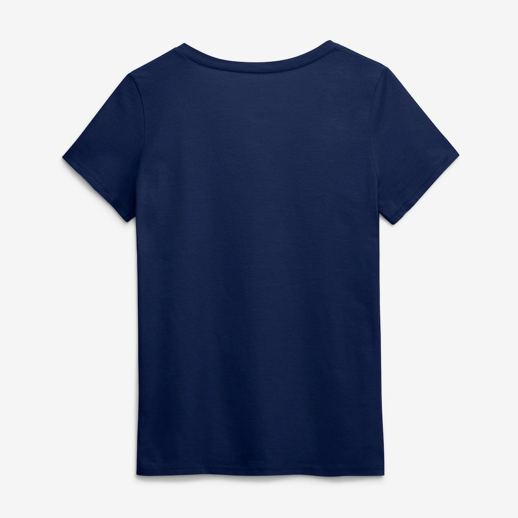 Seattle Seahawks Logo Athletic Women's Primary Logo V-Neck T-Shirt College Navy | NFL