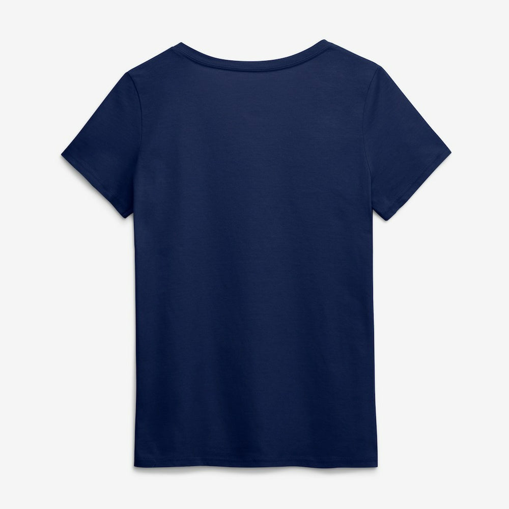 Seattle Seahawks Logo Athletic Women's Primary Logo V-Neck T-Shirt College Navy | NFL