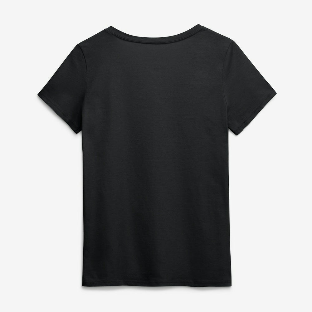 Philadelphia Eagles Logo Athletic Women's Primary Logo V-Neck T-Shirt Black | NFL