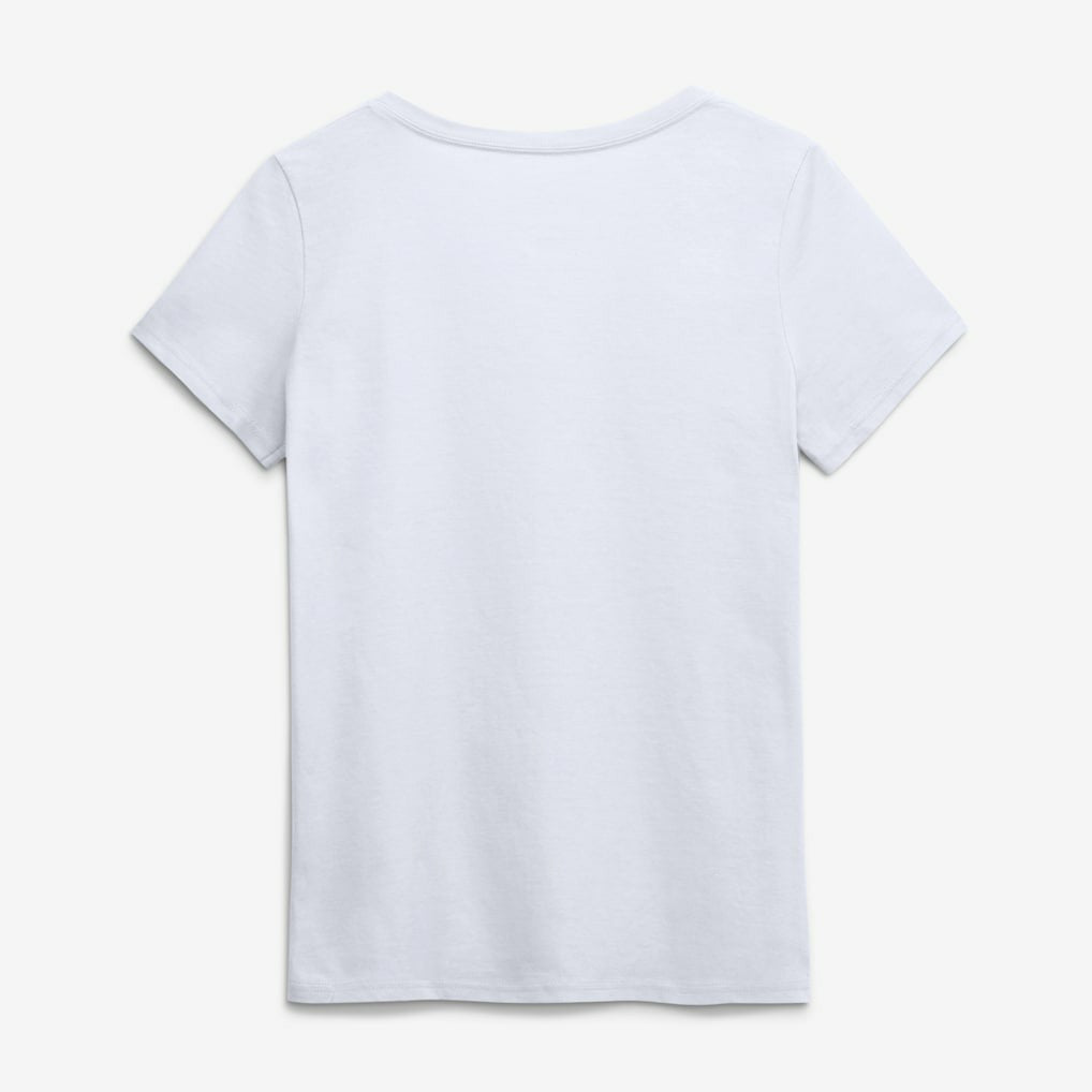 Chicago Bears Logo Athletic Women's Primary Logo V-Neck T-Shirt White | NFL