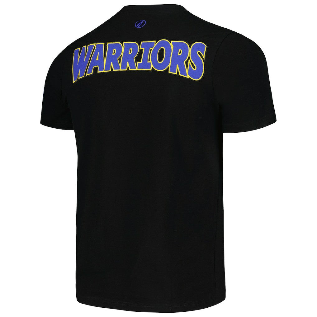 Golden State Warriors FISLL 3D Puff Print Sliced Logo T-Shirt Black - NBA