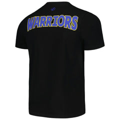 Golden State Warriors FISLL 3D Puff Print Sliced Logo T-Shirt Black - NBA