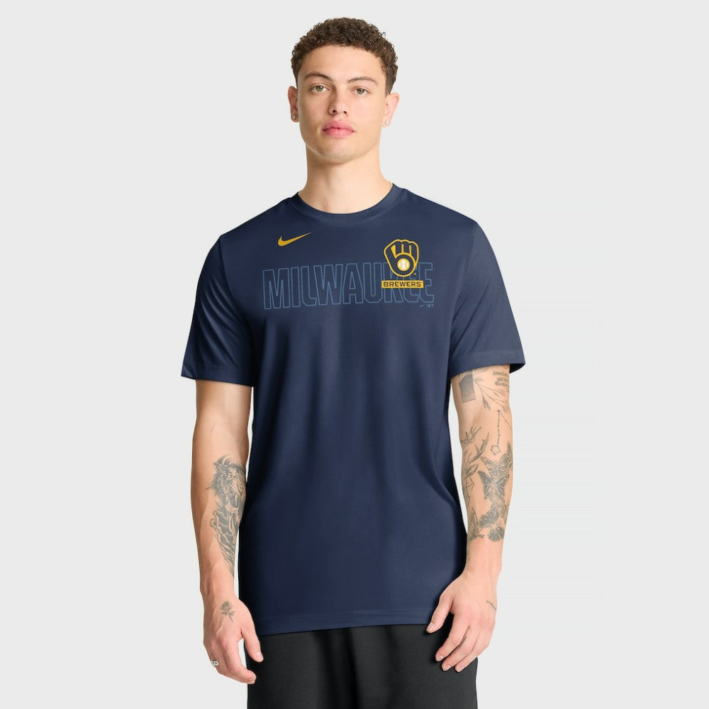 Milwaukee Brewers Nike Knockout Team Legend Dri-FIT T-Shirt - MLB