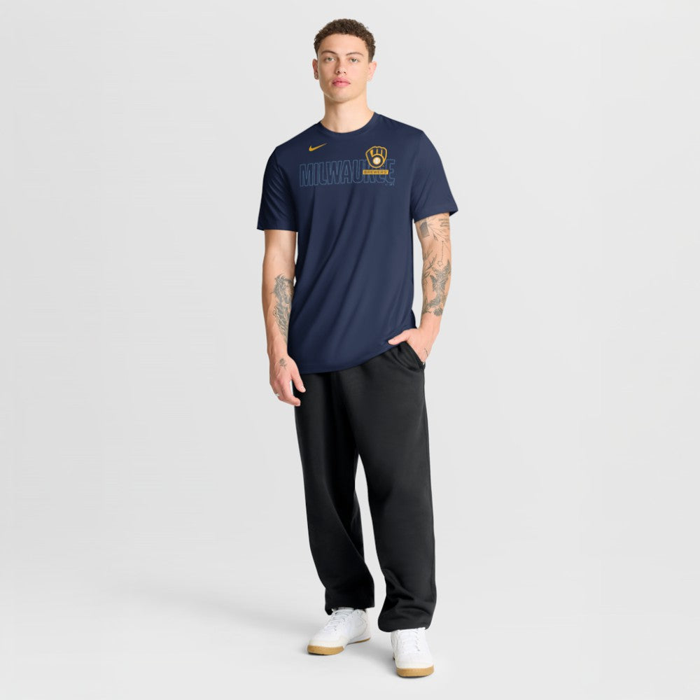 Milwaukee Brewers Nike Knockout Team Legend Dri-FIT T-Shirt - MLB