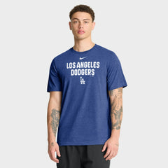 Los Angeles Dodgers Nike Stacked Tri-Blend T-Shirt - MLB