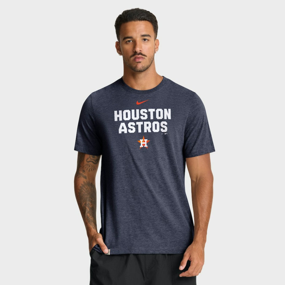 Houston Astros Nike Stacked Tri-Blend T-Shirt - MLB