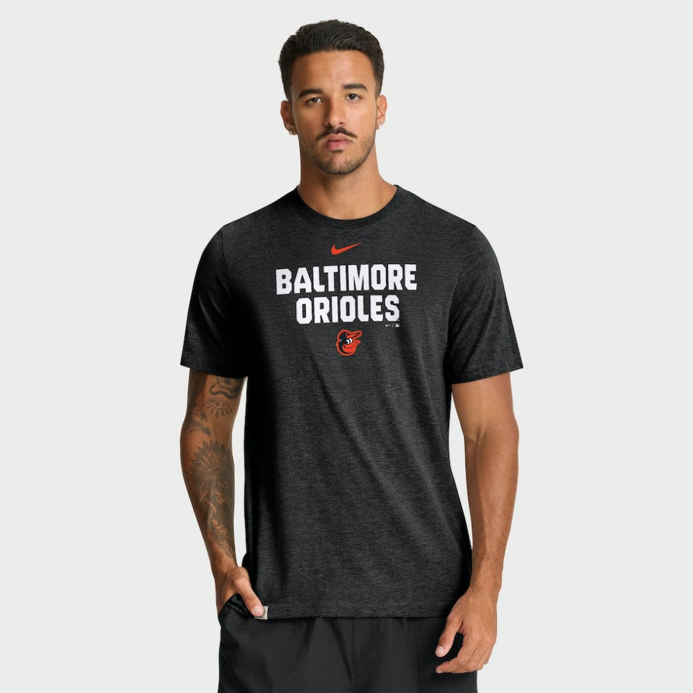 Baltimore Orioles Nike Stacked Tri-Blend T-Shirt - MLB