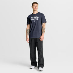 Atlanta Braves Nike Stacked Tri-Blend T-Shirt - MLB