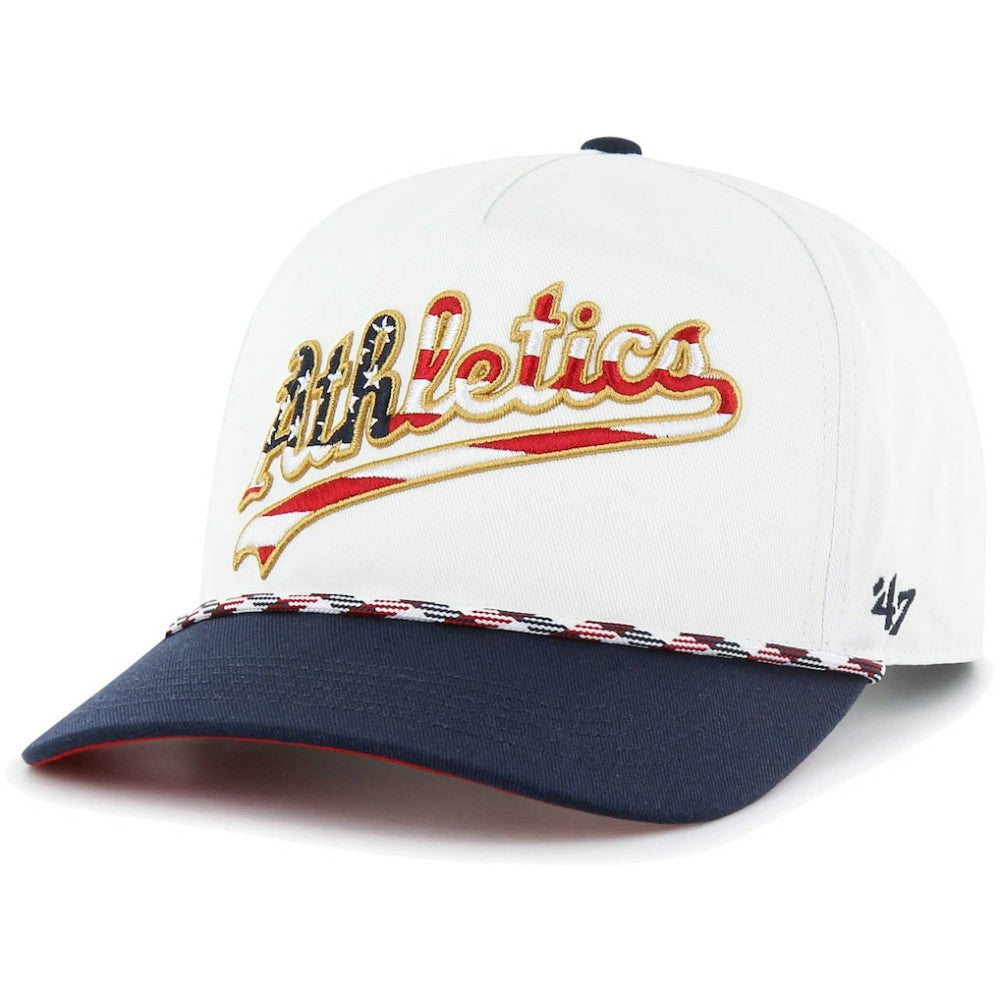 Athletics '47 Flag Script Hitch Snapback Hat - MLB