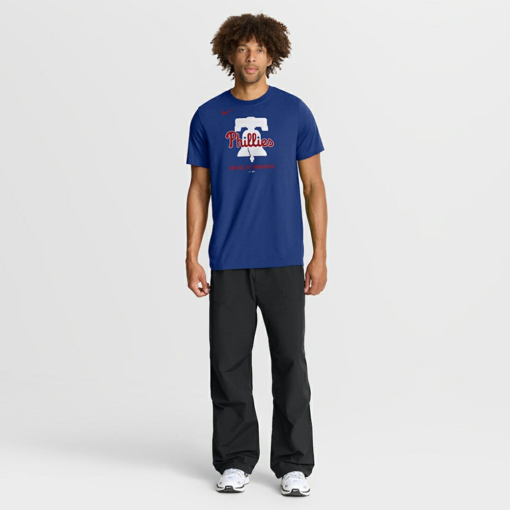 Philadelphia Phillies Nike Tri-Blend Logo T-Shirt - MLB