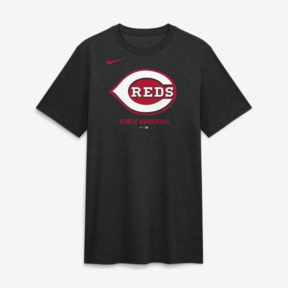 Cincinnati Reds Nike Tri-Blend Logo T-Shirt - MLB