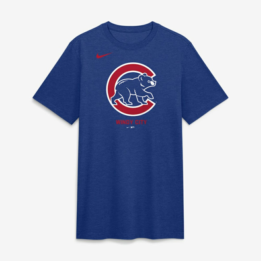 Chicago Cubs Nike Tri-Blend Logo T-Shirt - MLB