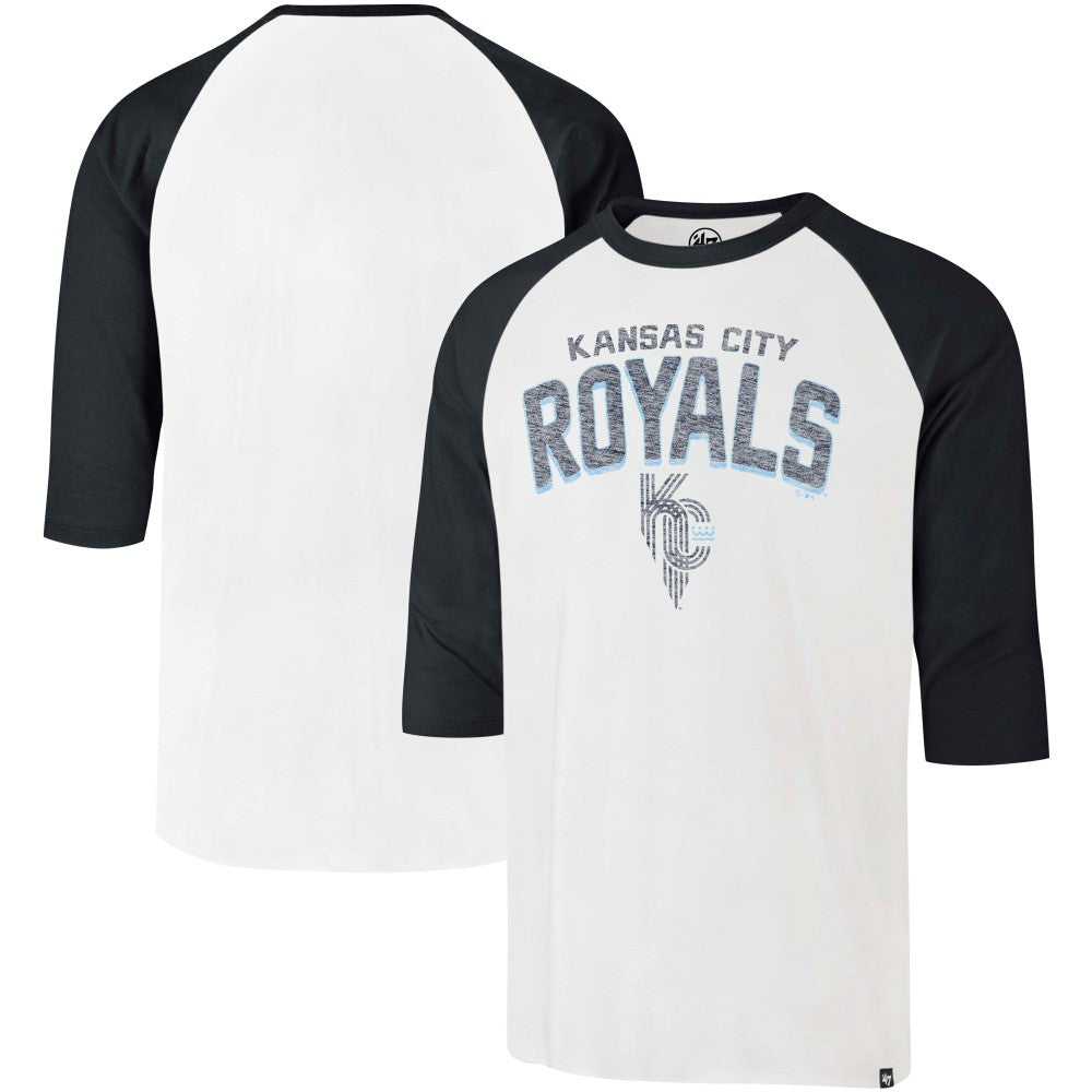 Kansas City Royals '47 City Connect Crescent Franklin Raglan 3/4-Sleeve T-Shirt - MLB