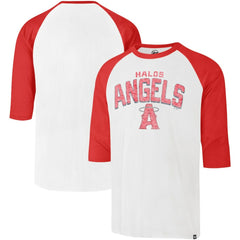 Los Angeles Angels '47 City Connect Crescent Franklin Raglan 3/4-Sleeve T-Shirt - MLB