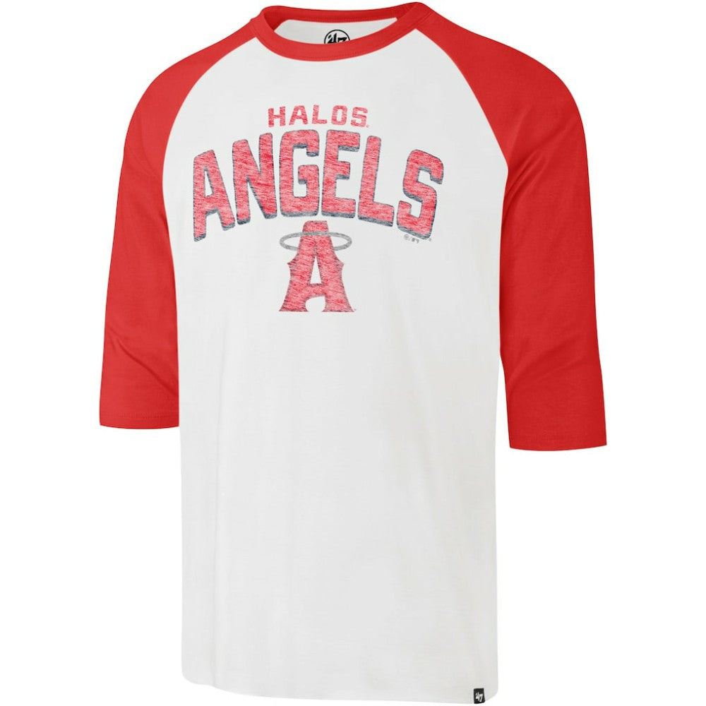 Los Angeles Angels '47 City Connect Crescent Franklin Raglan 3/4-Sleeve T-Shirt - MLB