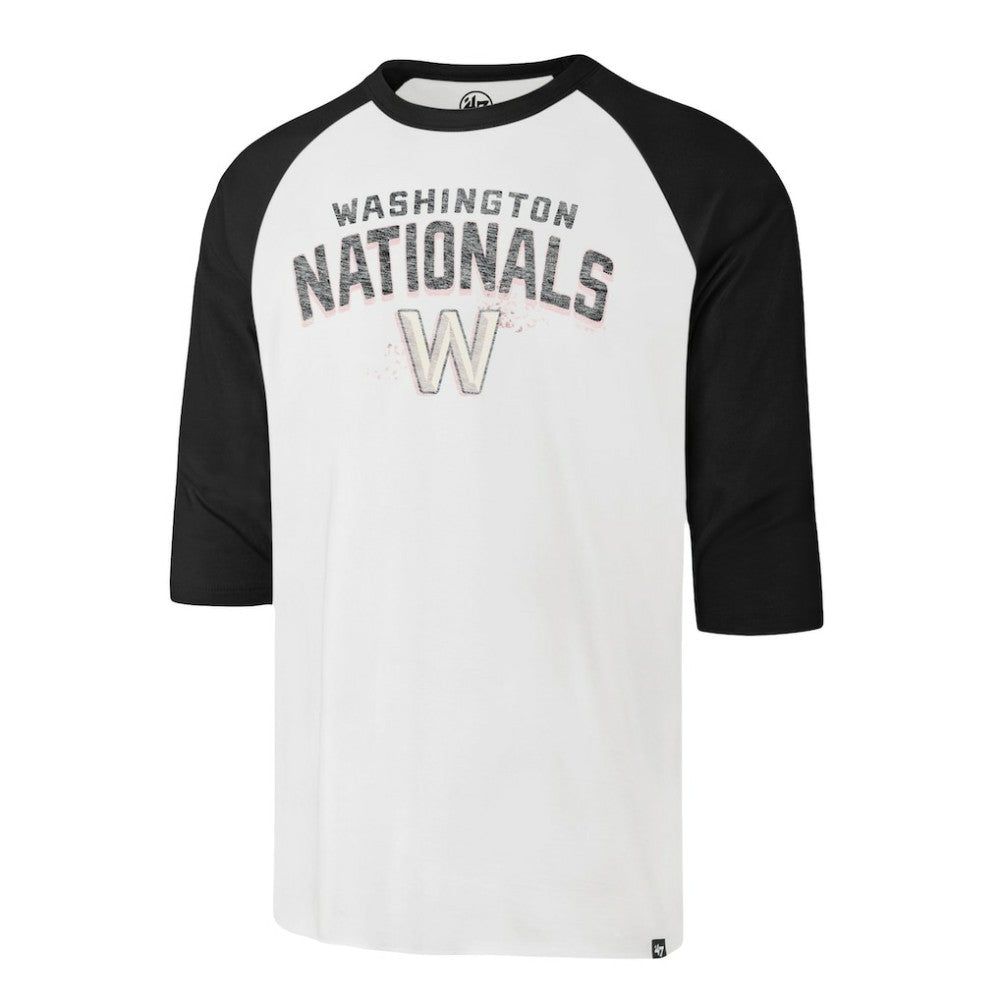 Washington Nationals '47 City Connect Crescent Franklin Raglan 3/4-Sleeve T-Shirt - MLB