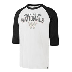 Washington Nationals '47 City Connect Crescent Franklin Raglan 3/4-Sleeve T-Shirt - MLB