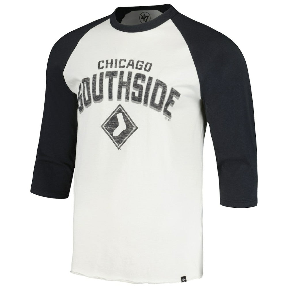 Chicago White Sox '47 City Connect Crescent Franklin Raglan 3/4-Sleeve T-Shirt - MLB