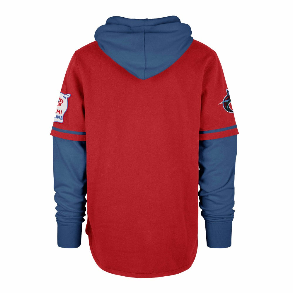 Miami Marlins '47 City Connect Trifecta Shortstop Pullover Hoodie - MLB
