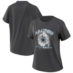 Dallas Cowboys WEAR by Erin Andrews Women's Boyfriend T-Shirt Charcoal | NFL