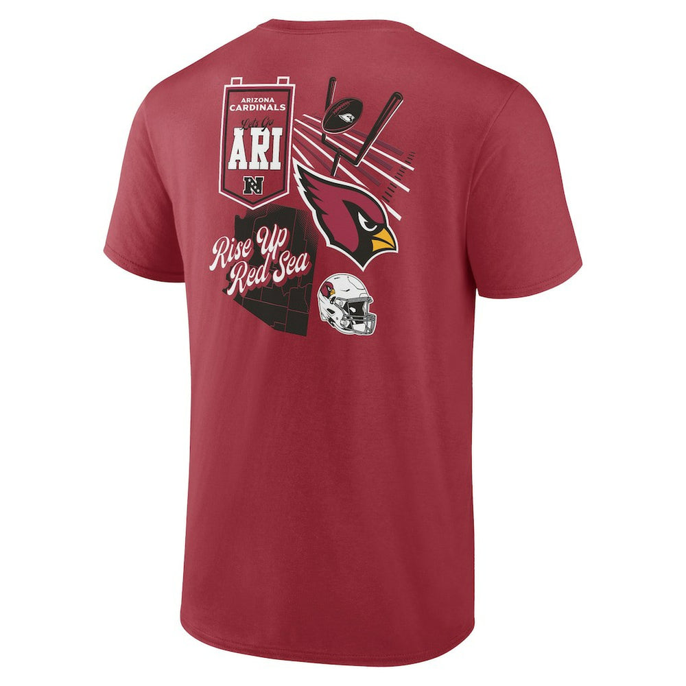 Arizona Cardinals Split Zone T-Shirt Cardinal | Fanatics