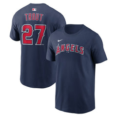 Mike Trout Los Angeles Angels Nike Name & Number T-Shirt - MLB