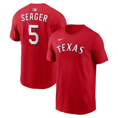 Corey Seager Texas Rangers Nike  Name & Number T-Shirt - MLB