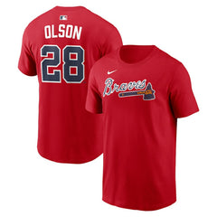 Matt Olson Atlanta Braves Nike Home Name & Number T-Shirt - MLB